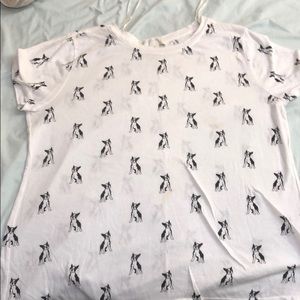 Forever 21 puppy tee